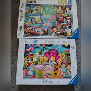Ravensburger Disney Puzzle lot. Alice In Wonderland And Pixar